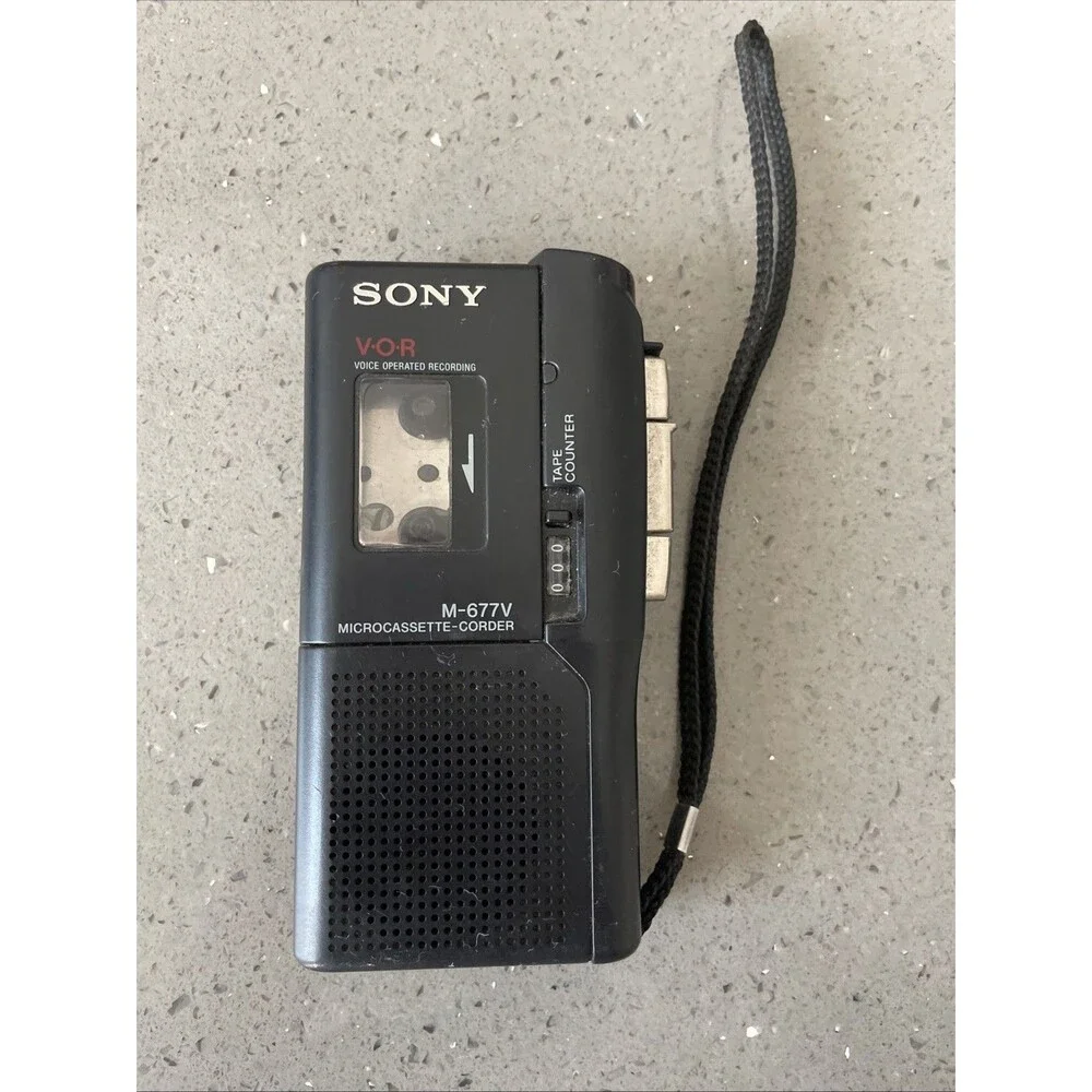 Sony M-677V VOR Microcassette-Corder Handheld Voice Recorder - PARTS ONLY